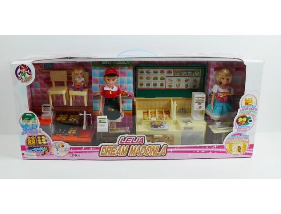   Кукла Лия в кафе L0467 - приобрести в ИГРАЙ-ОПТ - магазин игрушек по оптовым ценам